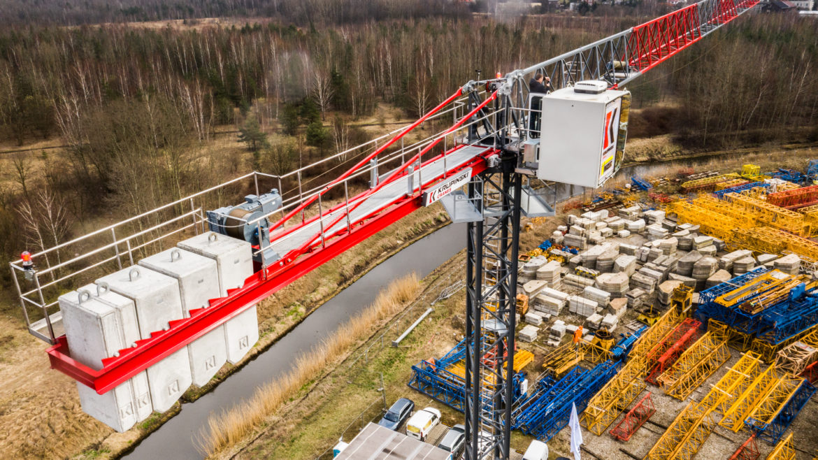 Premiera pierwszego polskiego żurawia wieżowego KR 90-5 firmy Krupinski Cranes Sp. z o.o.